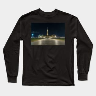 Canada's Parliament Buildings at night Long Sleeve T-Shirt